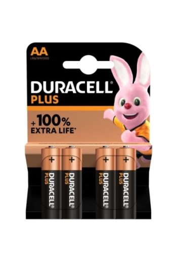 Pack de 4 Pilas AA Duracell...