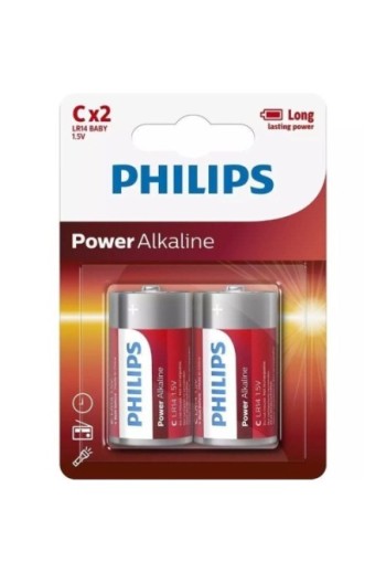 Pack de 2 Pilas C Philips...