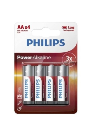 Pack de 4 Pilas AA Philips...