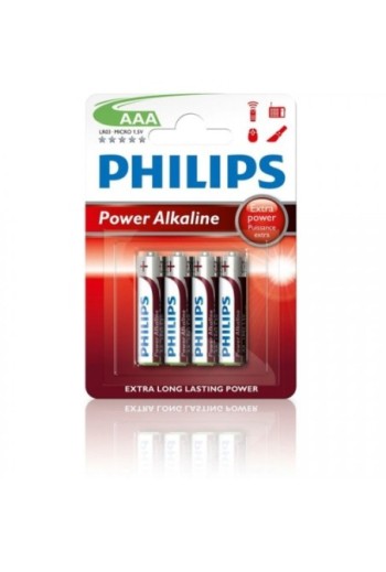 Pack de 4 Pilas AAA Philips...