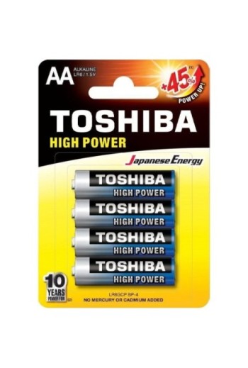 Pack de 4 Pilas AA Toshiba...