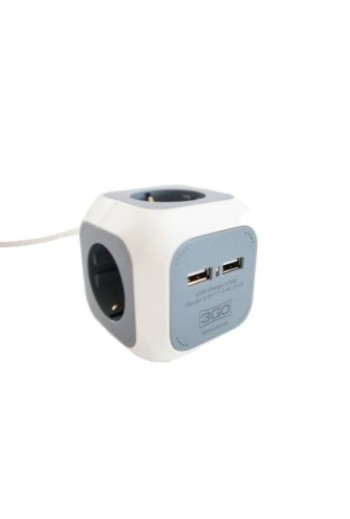 Regleta 3GO REG4CUBEUSB/ 4...