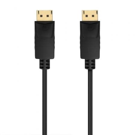 Cable DisplayPort 1.2 CCS 4K Aisens A124-0738/ DisplayPort Macho - DisplayPort Macho/ Hasta 5W/ 2300Mbps/ 1m/ Negro