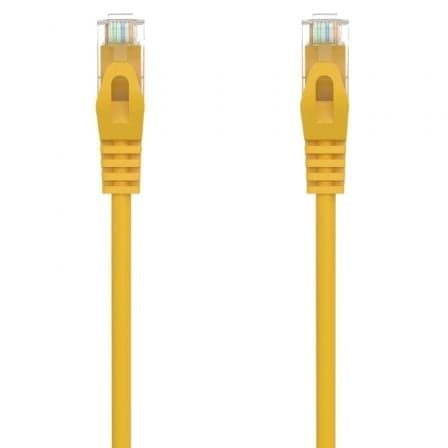 Cable de Red RJ45 AWG24 UTP Aisens A145-0566 Cat.6A/ LSZH/ 1m/ Amarillo