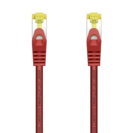 Cable de Red RJ45 SFTP Aisens A146-0470 Cat.7/ 1m/ Rojo