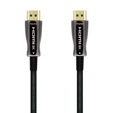 Cable HDMI 2.1 AOC 8K Aisens A153-0524/ HDMI Macho - HDMI Macho/ 100m/ Negro