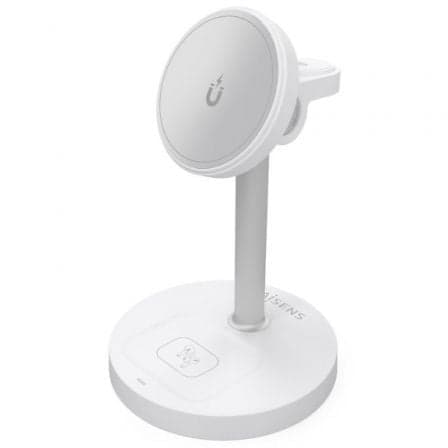 Base de carga Inalámbrica Aisens ASCH-15W3WC065-W/ 15W/ Blanco
