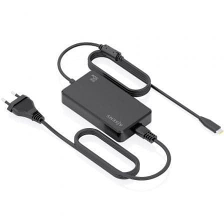 Cargador de Portátil GaN Aisens ASCH-1PD90D069-BK/ 1xUSB Tipo-C/ 90W/ Automático/ Voltaje 5-20V