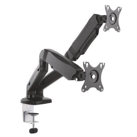 Soporte de Mesa con Contrapeso para 2 Monitores Aisens DT27TSR-045/ Giratorio/ Inclinable/ hasta 9kg