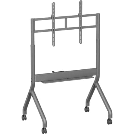 Soporte de Suelo Inclinable/ Giratorio con Ruedas y Manivela Aisens FT90E-469 para TV 55-90"/ hasta 90kg