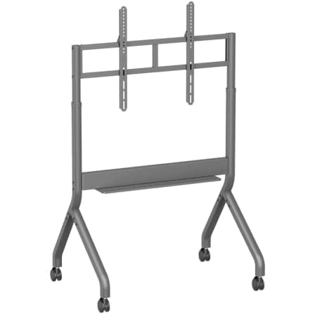Soporte de Suelo Motorizado/ Inclinable/ Giratorio con Ruedas y Manivela Aisens FTF90E-467 para TV 55-90"/ hasta 90kg