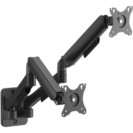 Soporte de Pared con Contrapeso para 2 Monitores o TV Aisens WT32TSR-479/ Giratorio/ Inclinable/ hasta 9kg