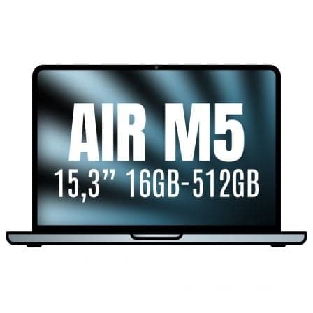 Apple Macbook Air 15,3"/ M5 10-Core CPU/ 16GB/ 512GB SSD/ 10-Core GPU/ Azul