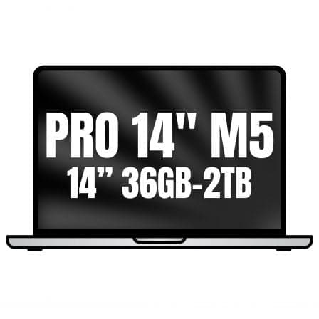 Apple Macbook Pro 14"/ M5 Max 36-Core CPU/ 36GB/ 2TB SSD/ 32-Core GPU/ Plata