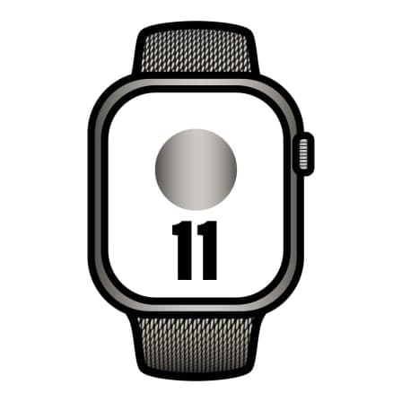 Apple Watch Series 11/ GPS / Cellular/ 46mm/ Titanio Natural/ Correa Milanese Natural S/M