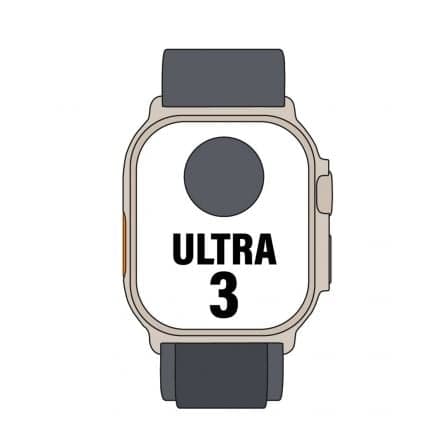 Apple Watch Ultra 3/ GPS/ Cellular/ 49mm/ Caja Titanio Negro/ Correa Loop Alpine Negra S