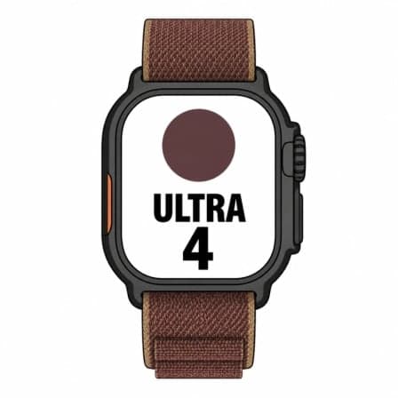 Apple Watch Ultra 4/ GPS/ 49mm/ Caja de Titanio Negro/ Correa Loop Alpine Burdeos M
