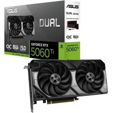 Tarjeta Gráfica Asus Dual GeForce RTX 5060 Ti OC/ 8GB GDDR7