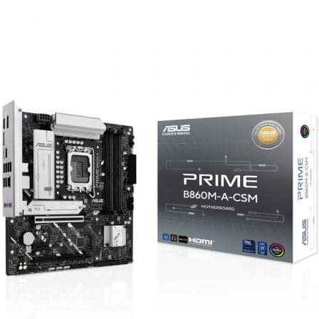 Placa Base Asus Prime B860M-A CSM Socket 1851/ DDR5/ PCIe 5.0/ Micro ATX