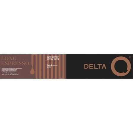 Cápsula Delta Delta Q-Long Espresso para cafeteras Delta/ Caja de 10