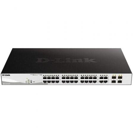 Switch Gestionable D-Link DGS-1210-24P 24 Puertos/ RJ-45 10/100/1000/ PoE/ SFP