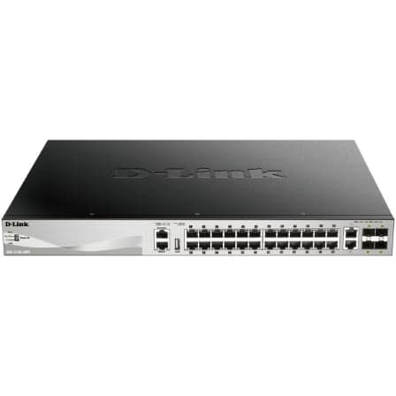 Switch Gestionable D-Link DGS-3130-30PS/E 26 Puertos/ RJ-45 10/100/1000/ SFP