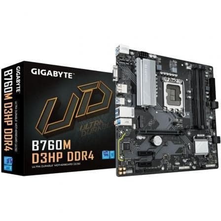 Placa Base Gigabyte B760M D3HP DDR4 Socket 1700/ DDR4/ PCIe 4.0/ Micro ATX
