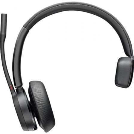 Auricular Inalámbrico Poly Voyager 4310 + Adaptador BT700 + Base de Carga/ con Micrófono/ Bluetooth/ Negro
