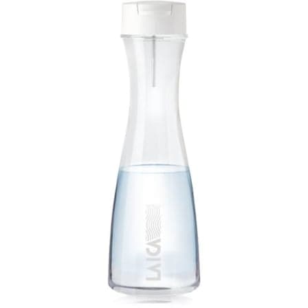 Botella Filtrante Laica GlaSSmart/ Capacidad 1.1L/ Blanca/ Incluye 2 Filtros