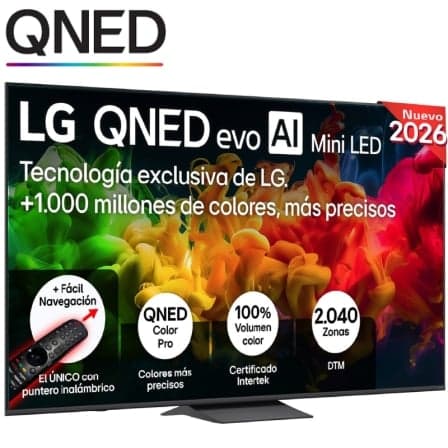 Televisor LG QNED evo AI QNED83B Mini LED 85QNED8EB3A 85"/ Ultra HD 4K/ Smart TV/ WiFi