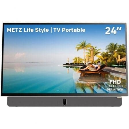 Televisor Portable Metz 24MPE7000Z 24"/ Full HD/ Smart TV/ WiFi