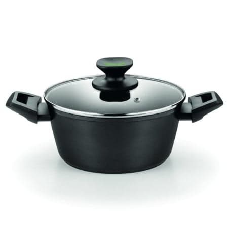 Cacerola Alta Monix Green M480320/ Ø20cm/ Aluminio forjado/ Apta para Inducción