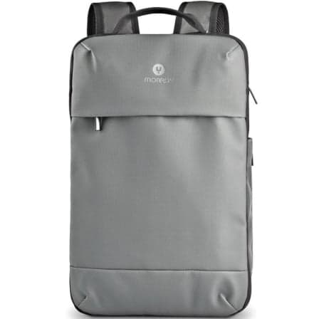 Mochila Expansible NGS Monray Sacks Horizon para Portátiles hasta 14"/ Impermeable/ Gris