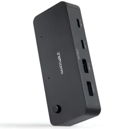 Switch Conmutador USB Nanocable 10.12.0011/ 2x USB/ 2x USB Tipo-C