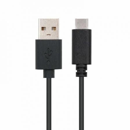 Cable USB 2.0 Nanocable 10.01.2102/ USB Tipo-C Macho - USB Macho/ 480Mbps/ 2m/ Negro