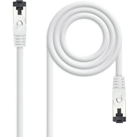 Cable de Red RJ45 SSTP Nanocable 10.20.2001-W Cat.8.1/ 1m/ Blanco