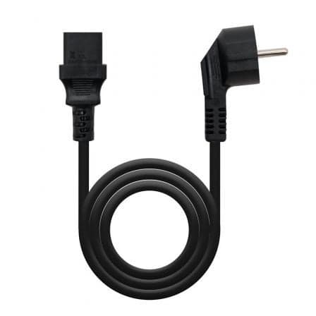 Cable Alimentación CPU Nanocable 10.22.0110/ Schuko Macho - C13 Hembra/ 10m/ Negro