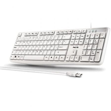 Teclado NGS Heritage HERITAGESPANISH/ Blanco