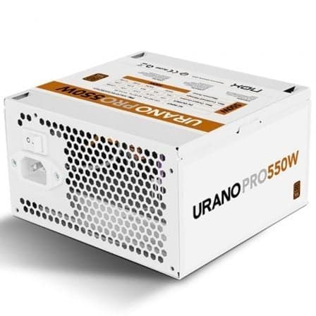 Fuente de Alimentación Nox Hummer Urano Pro White/ 550W/ Ventilador 12cm/ 80 Plus Bronze