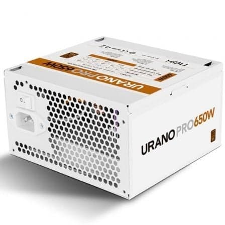 Fuente de Alimentación Nox Hummer Urano Pro White/ 650W/ Ventilador 12cm/ 80 Plus Bronze