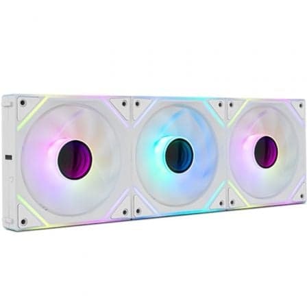 Pack 3 Ventiladores Nox Pro Link/ ARGB/ 12cm/ Blancos