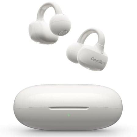 Auriculares Deportivos de Conducción Aérea OpenRock E OPACE02 con estuche de carga/ Autonomía 7h/ Blancos