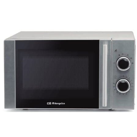 Microondas Orbegozo MI 2080/ 700W/ Capacidad 20L/ Plata