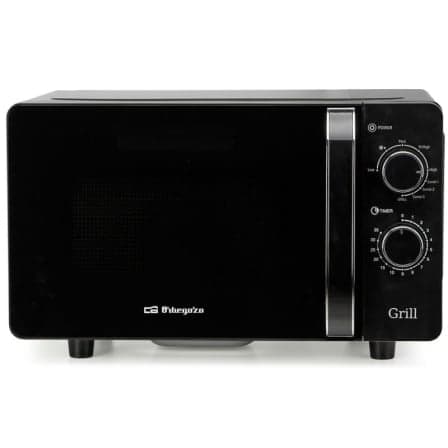 Microondas Orbegozo MIG 2071 CE/ 700W/ Capacidad 20L/ Función Grill/ Negro