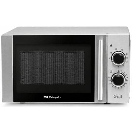 Microondas Orbegozo MIG 2082/ 700W/ Capacidad 20L/ Función Grill/ Gris