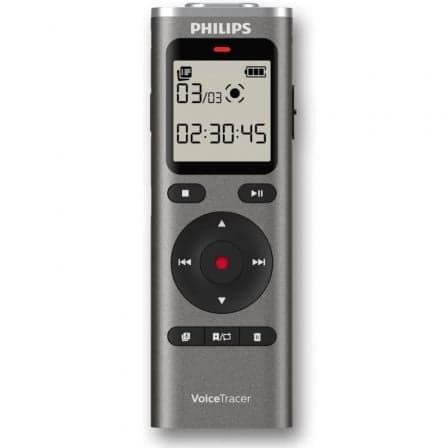 Grabadora de Voz Philips VoiceTracer DVT1170/ 20kHz/ Plata