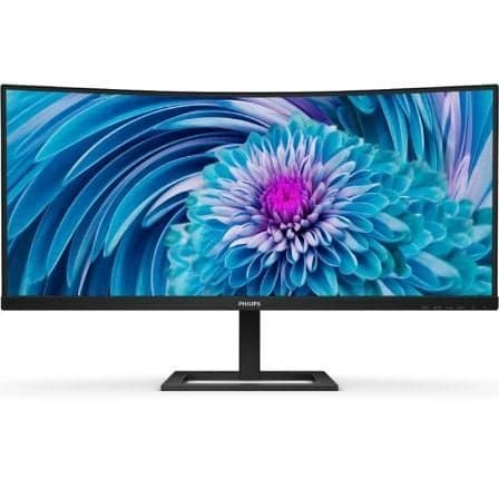 Monitor Profesional Ultrapanorámico Curvo Philips 346E2CUAE 34"/ UWQHD/ Multimedia/ Regulable en altura/ Negro