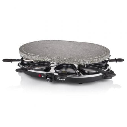 Parrilla Princess Stone 8 Oval & Raclette 162720/ 1200W/ Tamaño 430*300mm