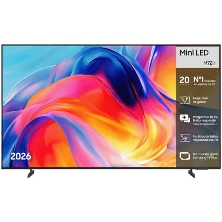 Televisor Samsung Mini LED M72H 75"/ Ultra HD 4K/ Smart TV/ WiFi