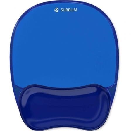 Alfombrilla Ergonómica Subblim Ergo Cristal Flex MousePad/ Azul Oscuro